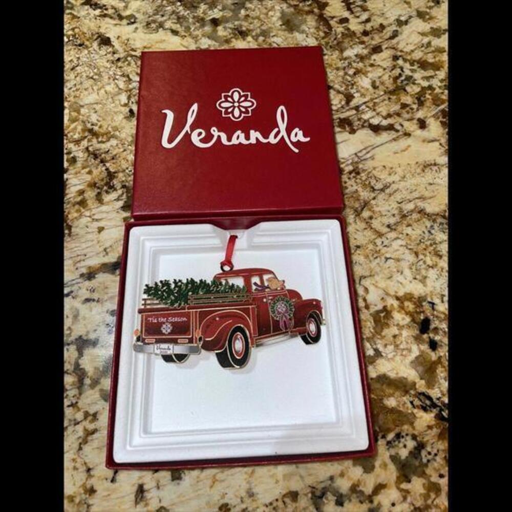 Tis The Season Pickup Christmas Tree Ornament Veranda 2021
